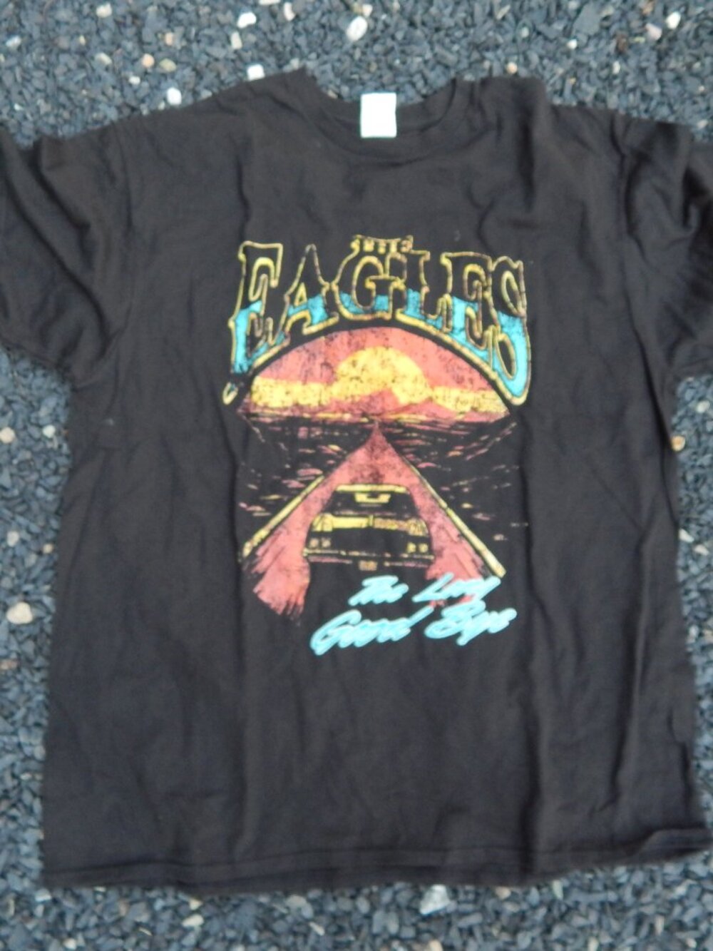 Eagles (BAND) Steely Dan The Long Goodbye Final Tour Black Graphic Shirt XL